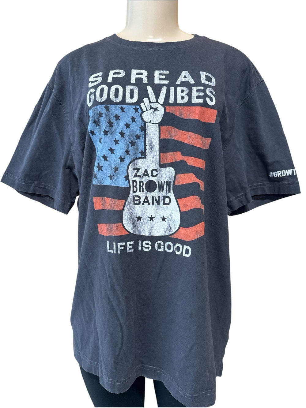 Life Is Good Spread Good Vibes  Zac Brown Band Tee T-shirt